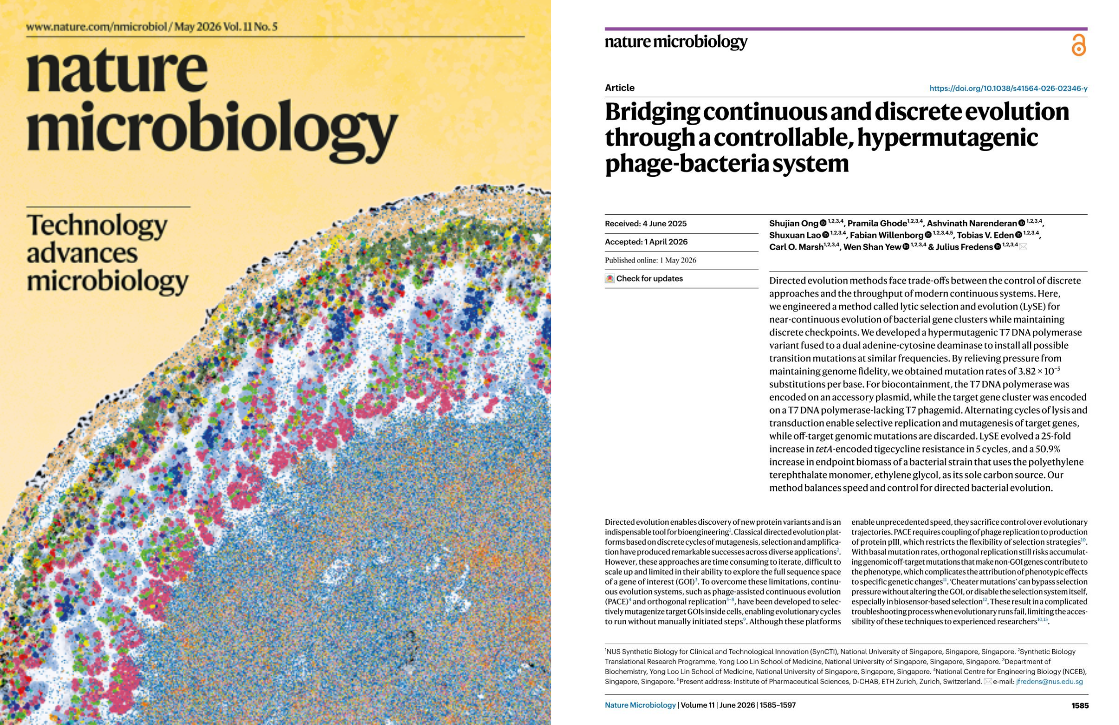 Nature Sub-journal (IF=19.4) | GentleGen Supports National University of Singapore in Building the LySE System, Ending the Dilemma of Speed and Accuracy in Directed Evolution!